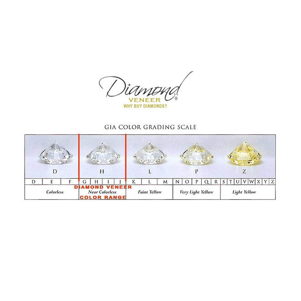 6 CTW Round Diamond Veneer Cubic Zirconia Sterling Silver Earrings. 635E10732 | Yaacov Hassidim
