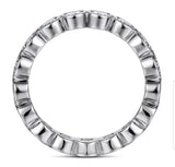 Diamond Veneer Cubic Zirconia Eternity Ring. 635Rbezel2