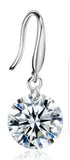 Hand made Diamond Veneer Cubic Zirconia Fish-hook Earrings | DiamondVeneer Fashion