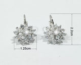 Diamond Veneer Flower Leverback Earrings. 635Exx | DiamondVeneer Fashion