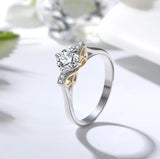 1CT Diamond Veneer Cubic Zirconia Solitaire Ring6 | DiamondVeneer Fashion
