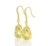 4CT TW Pear Diamond Veneer Cubic Zirconia Earrings. | DiamondVeneer Fashion