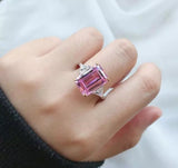 Radiant Diamond Veneer Cubic Zirconia Ring. 635R72098 | DiamondVeneer Fashion