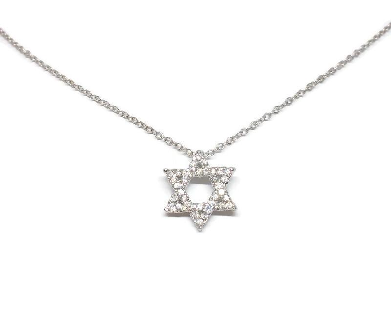 Zirconite CZ Jewish Star Pendant | DiamondVeneer Fashion