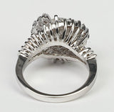 Round Diamond Veneer Cubic Zirconia Ballerina new Ring. 501R32107 | DiamondVeneer Fashion
