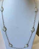 Gem by the yard Moonstone Stations necklace. 678nx7 | DiamondVeneer Fashion