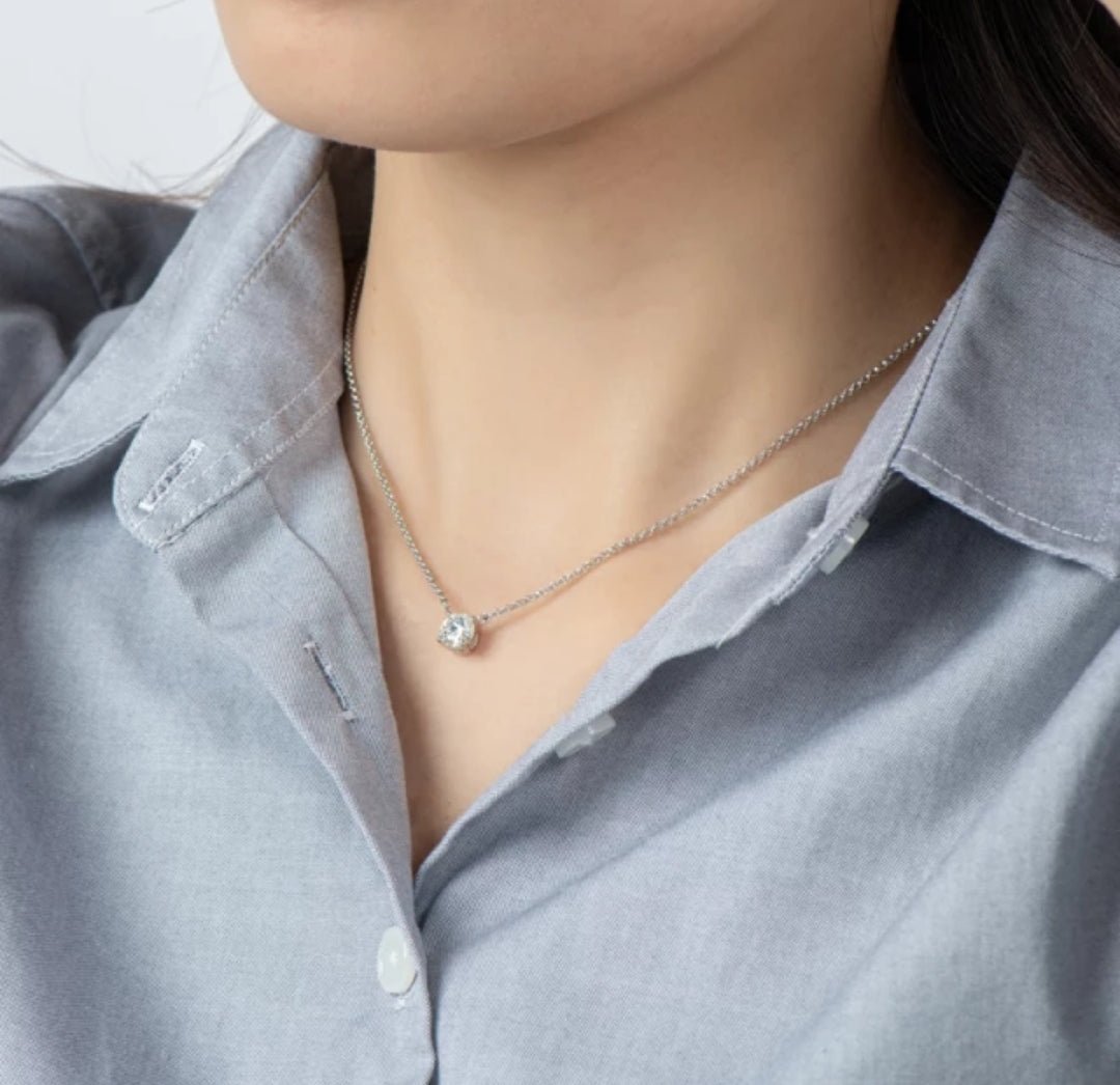 Round Diamond Veneer Cubic Pendant-final sale . 635P100M | DiamondVeneer Fashion