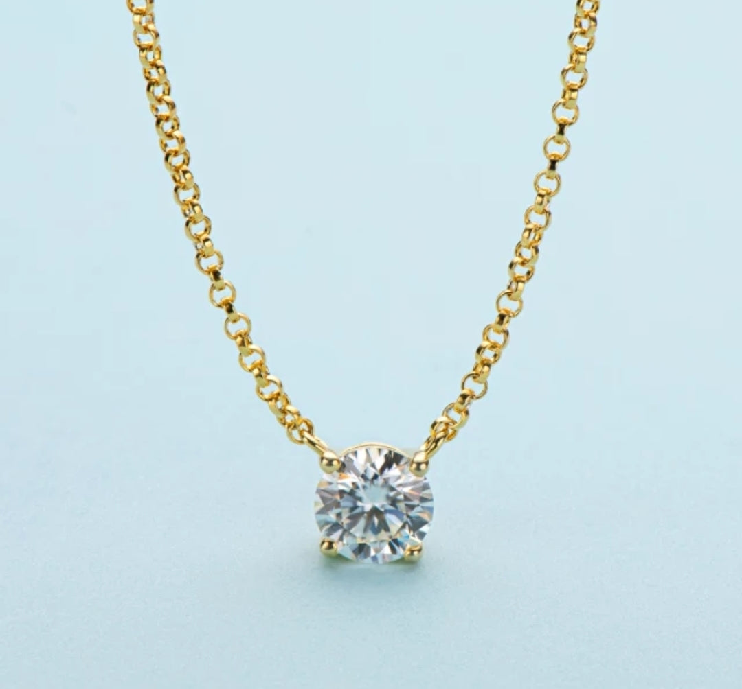 Round Diamond Veneer Cubic Pendant-final sale . 635P100M | DiamondVeneer Fashion