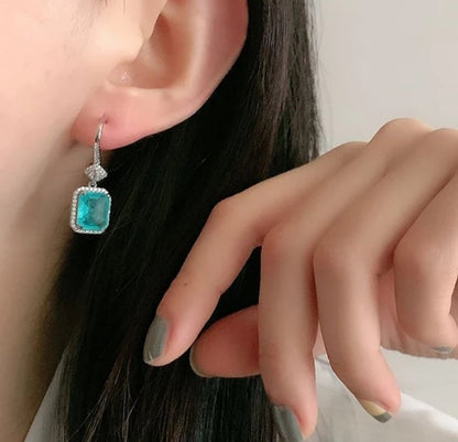 Diamond Veneer Cubic Zirconia Earrings Model