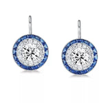 4CT TW Diamond Veneer vintage Round Earrings | DiamondVeneer Fashion