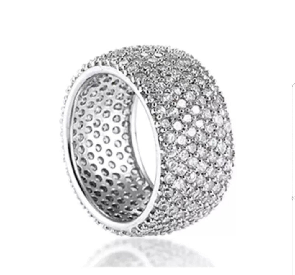 Zirconite Micro pave Eternity Ring. 705R41594 | DiamondVeneer Fashion