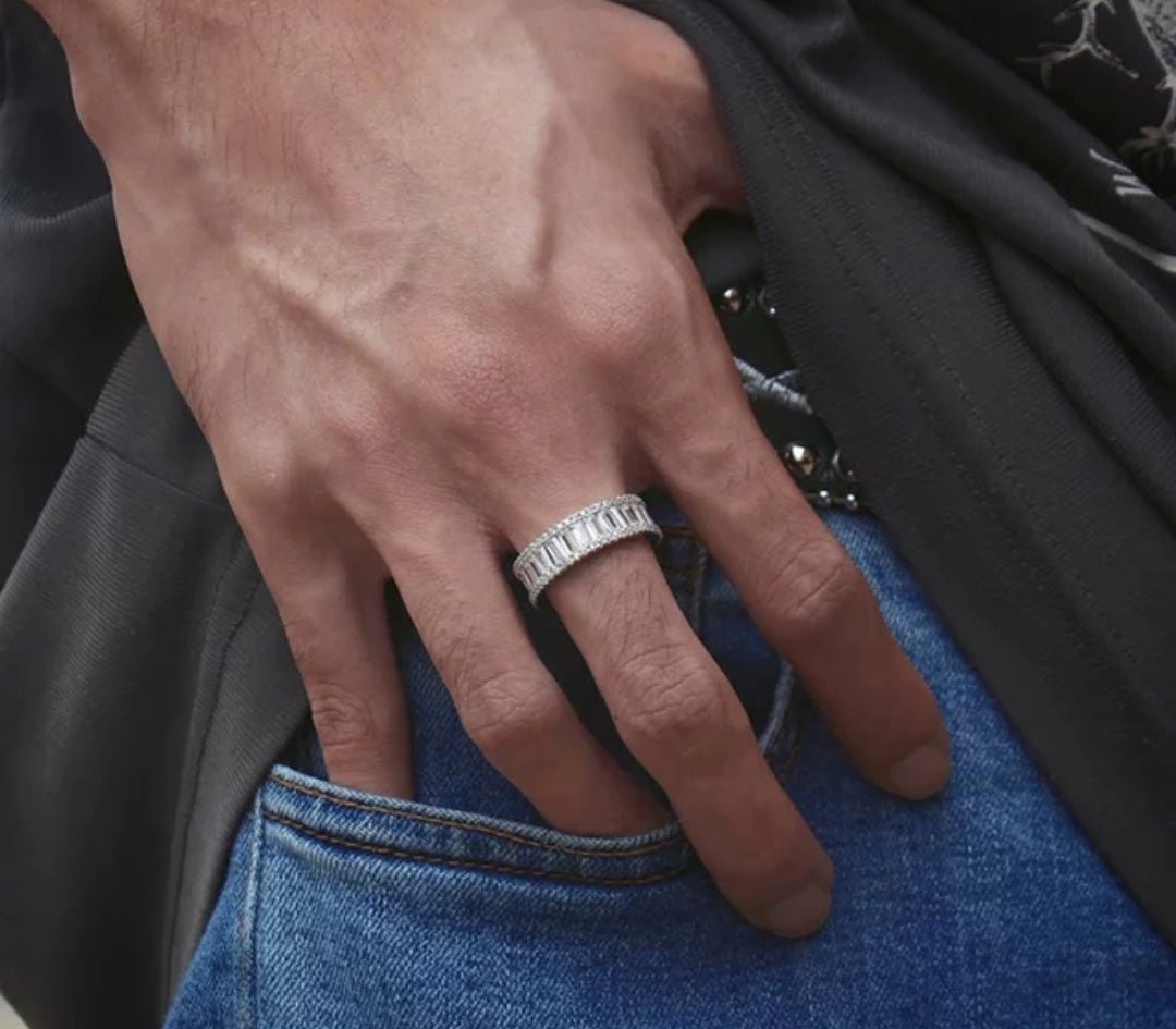 Zirconite Cubic Zirconia Buggetts Eternity Band Ring 705Rband