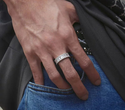 Zirconite Cubic Zirconia Buggetts Eternity Band Ring 705Rband