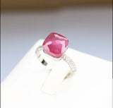Zirconite Cabochon Minimalist Stackable Ring. 827R100 | DiamondVeneer Fashion