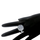 12CT Cushion Square Diamond Veneer Cubic zirconia Sterling silver Ring. 635R109