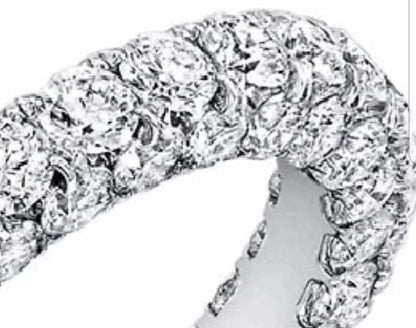 Cubic zirconia eternity band ring, alternate view, 813R100
