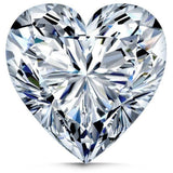 Intensely Radiant Heart Diamond Veneer Cubic Zirconia Loose Stone