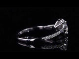 1CT Round Diamond Veneer Cubic zirconia Ring . 635R031