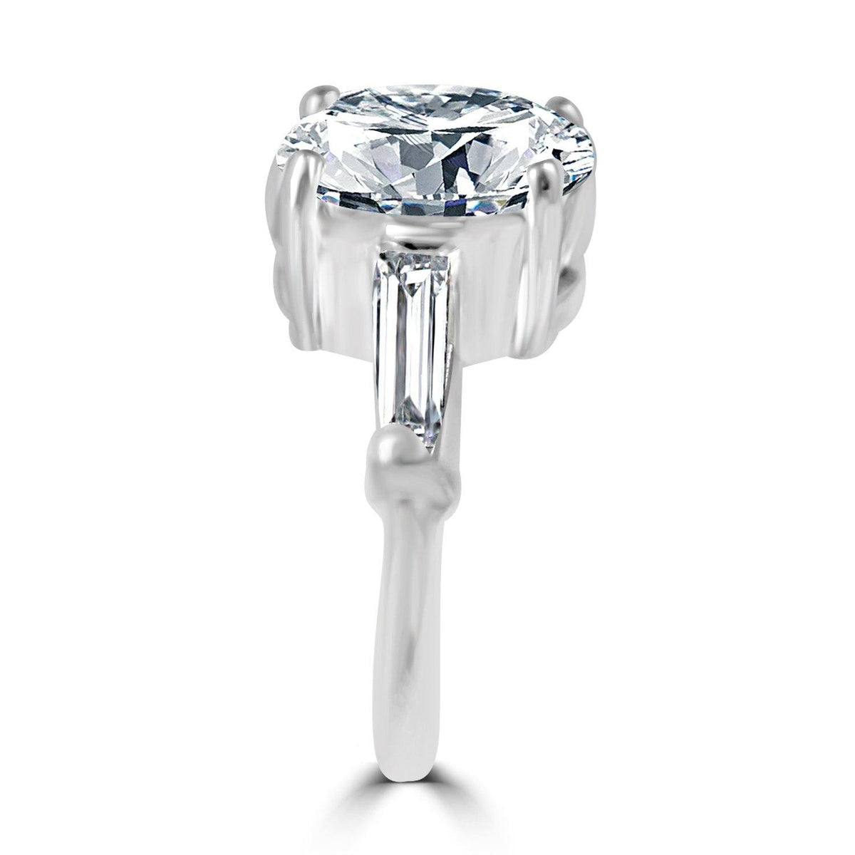 Oval Diamond Veneer cubic zirconia ring, alternate view, 635R72089