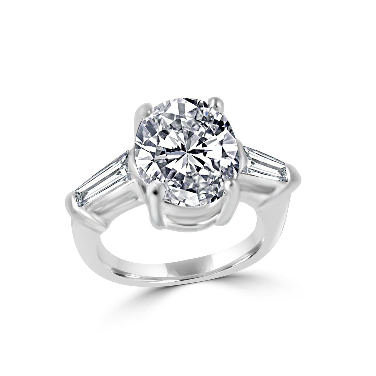Oval Diamond Veneer cubic zirconia ring, alternate view, 635R72089