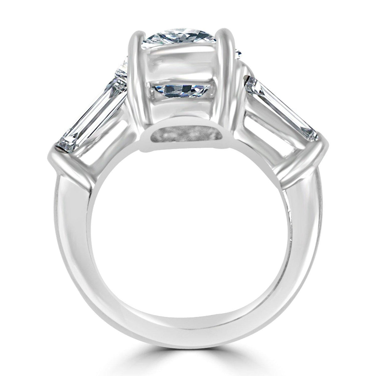 Oval Diamond Veneer cubic zirconia ring, alternate view, 635R72089