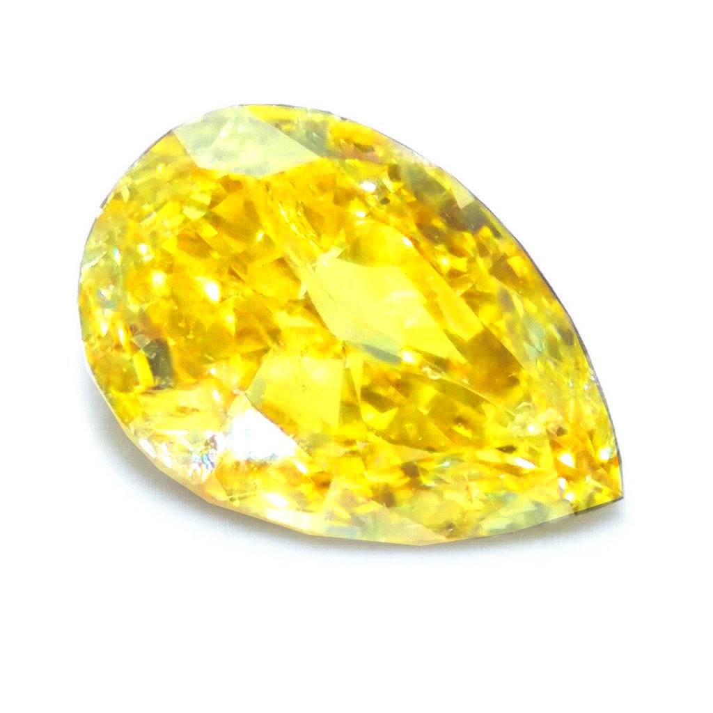 Pear-cut Diamond Veneer cubic zirconia loose stone, alternate view, PEAR