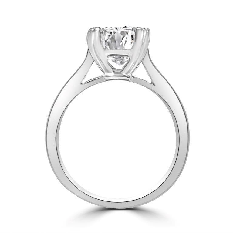 Princess cut Square Diamond Veneer Cubic Zirconia 14K Gold Ring. 635R011K
