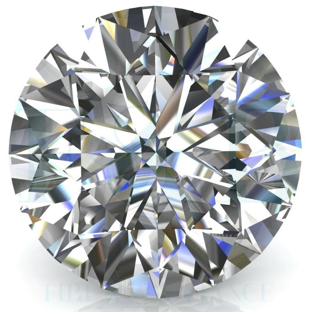 Round Diamond Veneer cubic zirconia loose stone, main view, ROUND