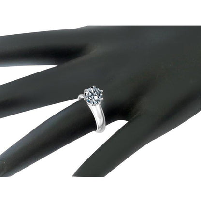 Round Diamond Veneer cubic zirconia ring, alternate view, 635R168