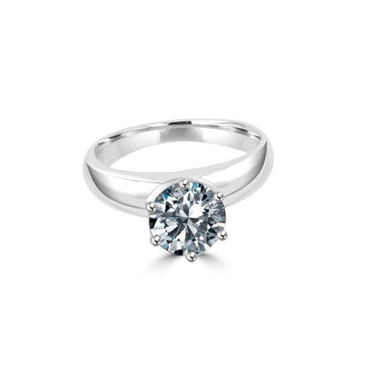 Round Diamond Veneer cubic zirconia ring, alternate view, 635R168