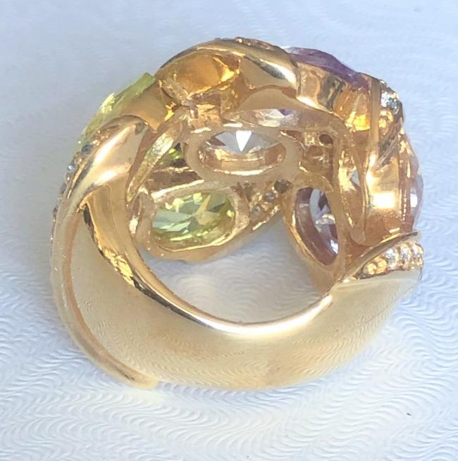 Wide band cubic zirconia cocktail ring, alternate view, 501R6X019